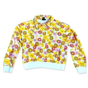 ⭐️FOREVER 21 Girls Retro Floral Pullover Sweatshirt